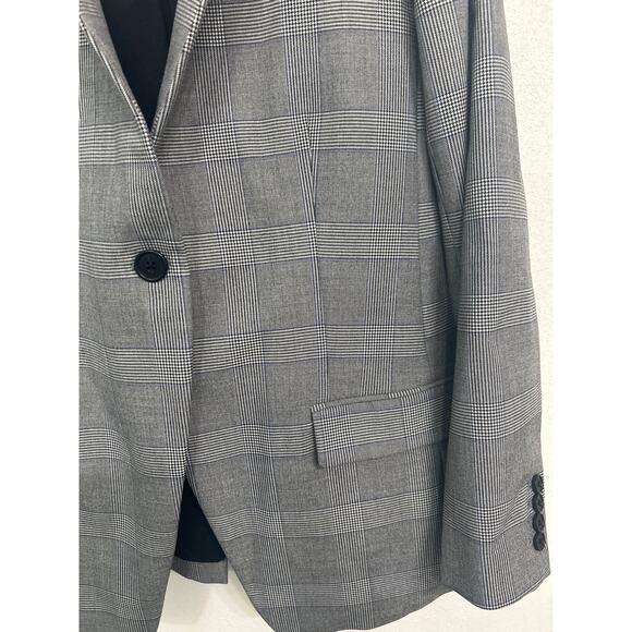 HATCH x J. Crew Maternity Regent Blazer in Gray Glen Plaid Size 1 Small-Medium - Picture 4 of 13